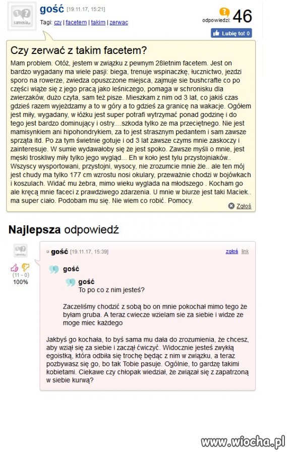 Poważny problem pewnej dziewczyny...