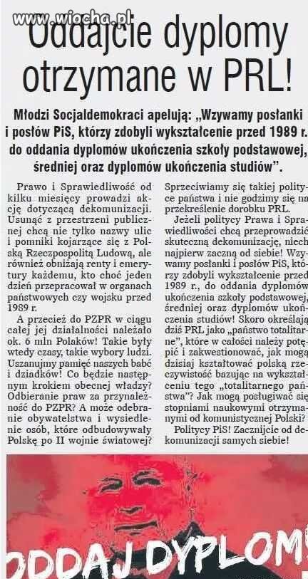 PISMACY OCZEKUJEMY DOWODU PRAWOŚCI
