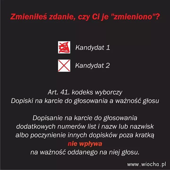 Zmieniają ordynację wyborczą ci co