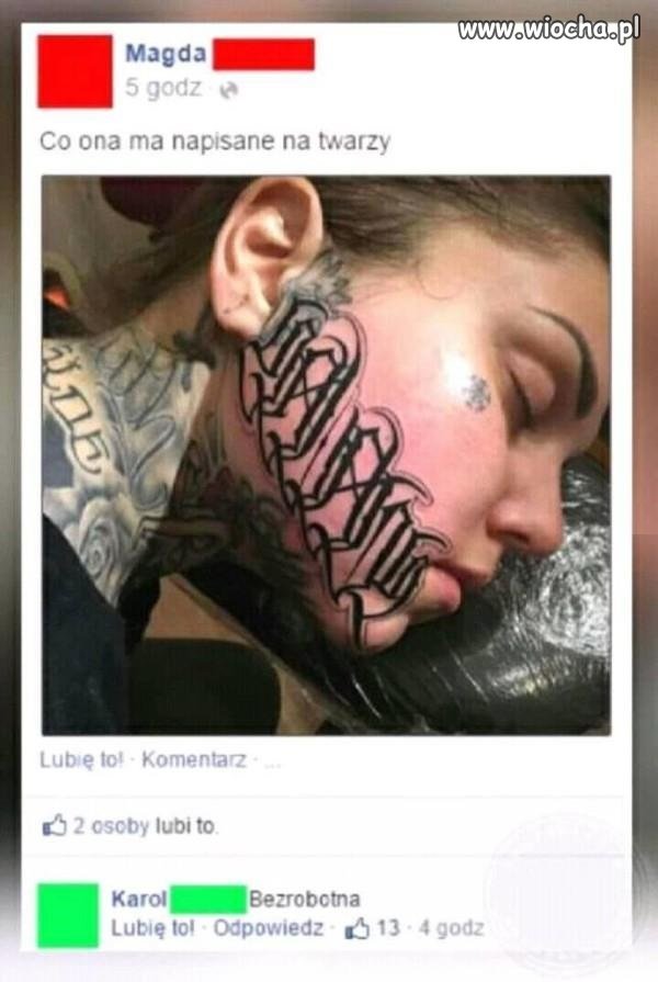 Wypisane na twarzy