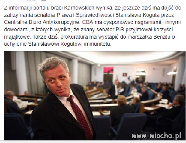 Cała szajka zatrzymana...w tym też syn senatora