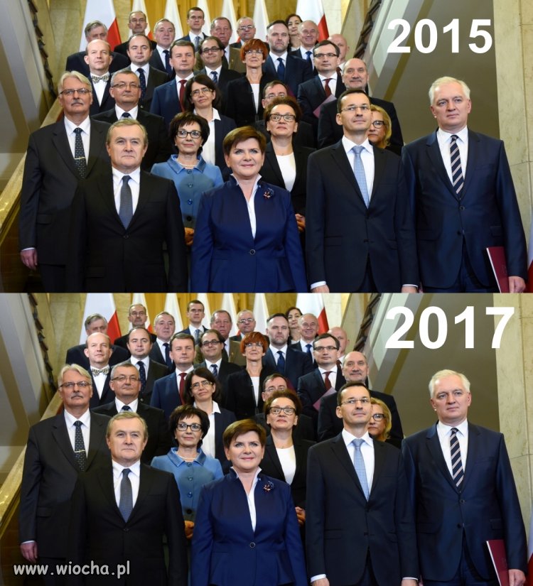 Rząd przed rekonstrukcją i po! Widać różnicę? Nie?