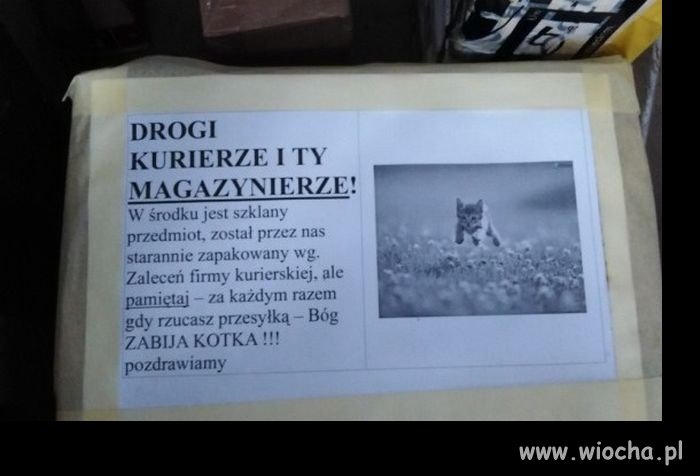 Drogi kurierze, nie zabijaj