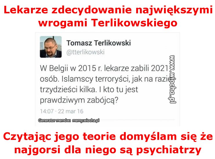 Lekarze zdecydowanie największymi wrogami