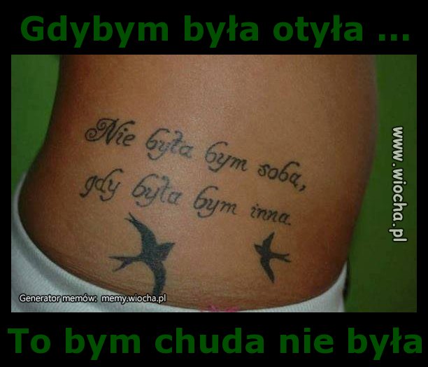 Gdybym była otyła ...