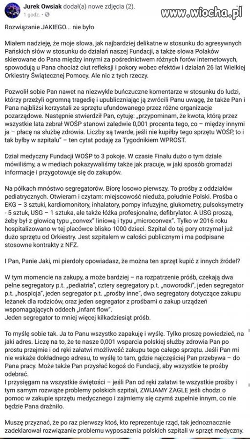 Jak(i), będzie oddzew ?