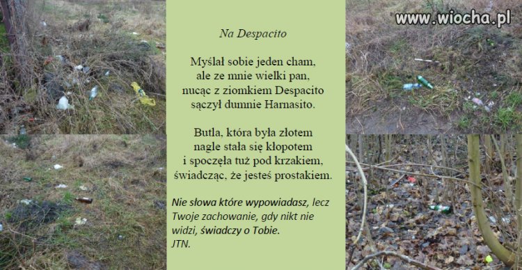 Małe miasteczko, nowe osiedle...obok taki widok