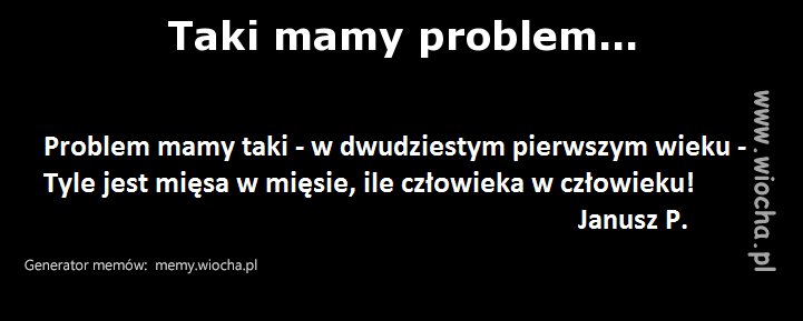 Taki mamy problem...