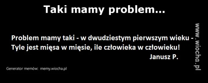 Taki mamy problem...