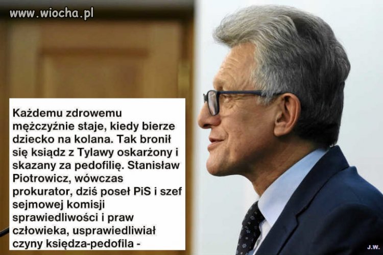 Komunista i obrońca pedofila w jednym 