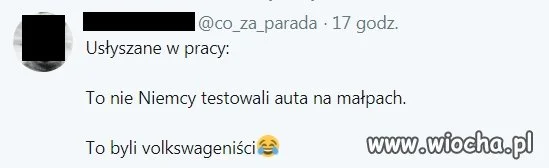 Usłyszane w pracy...
