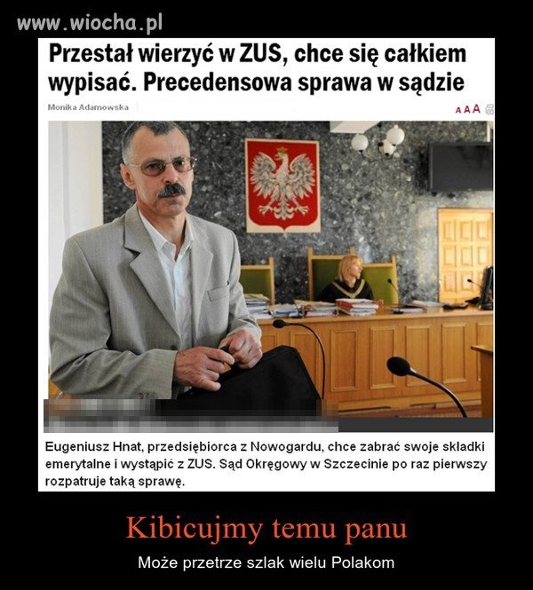 Nawet jak wygra to druga osoba nie zdąży złożyć wniosku
