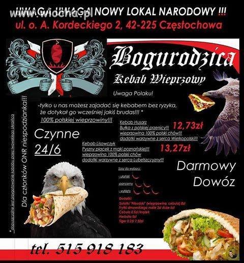 Polska to Amerykański orzeł z kebabem w dziobie
