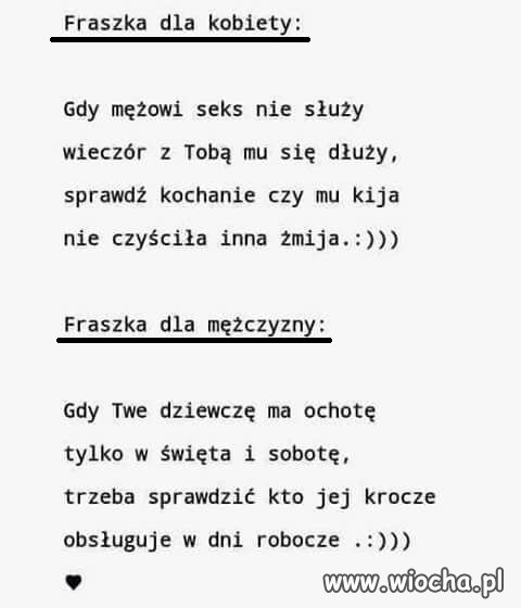 Fraszka dla kobiety