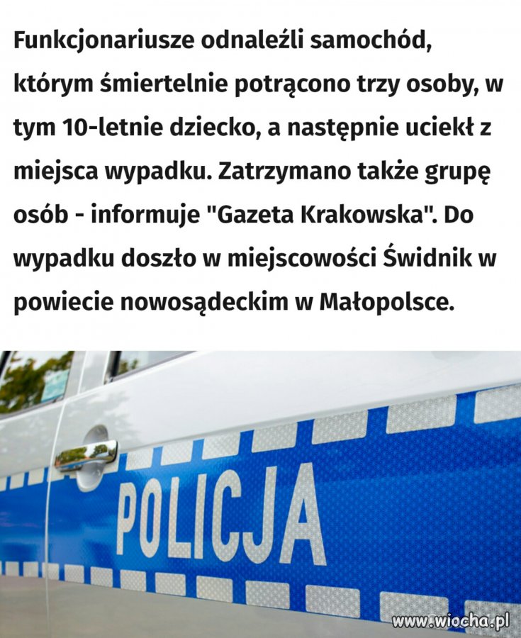 Siła uderzenia była tak duża że ciała leżały