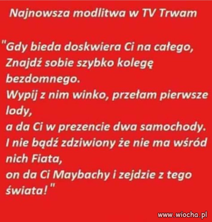 Najnowsza modlitwa