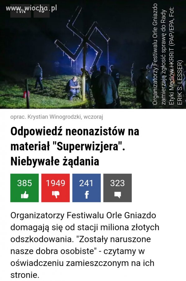 Żądają grubego 