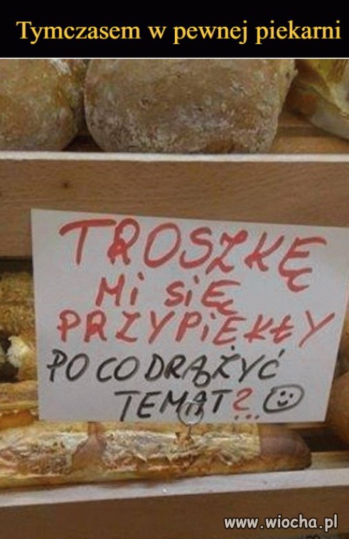Informacja od piekarza