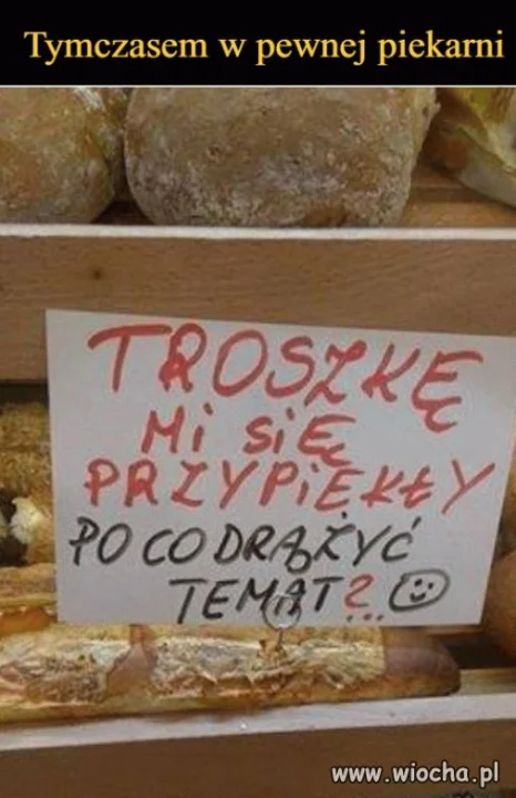 Informacja od piekarza