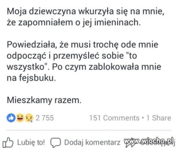 Zapomniał o imieninach