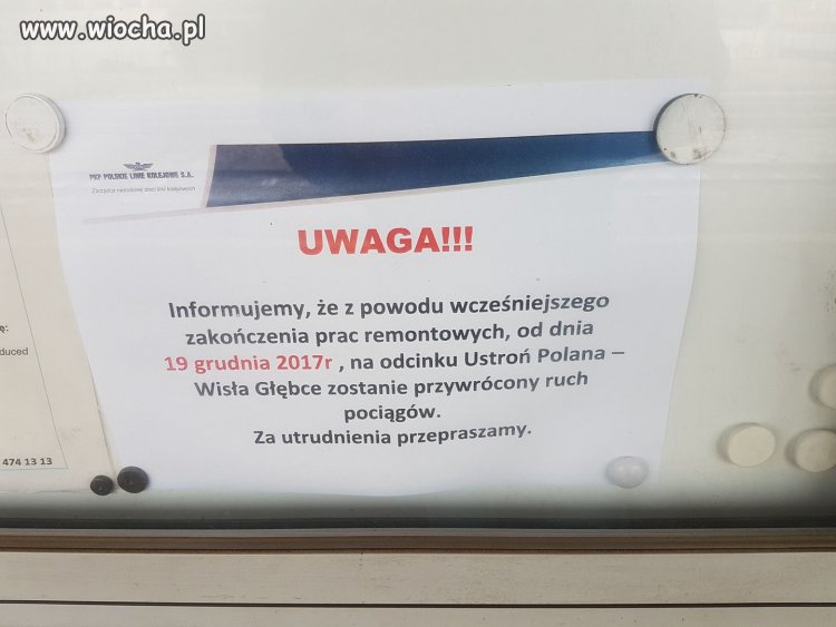 Przywróciliśmy ruch... za utrudnienia przepraszamy