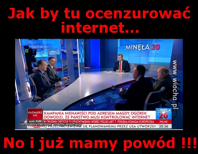 Jak by tu ocenzurować internet...
