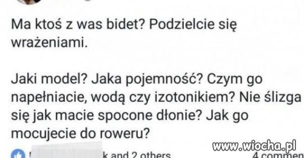 Niektórzy nie potrafią korzystać z bidetu