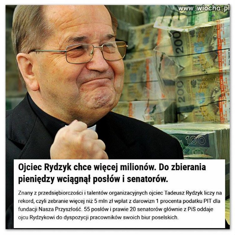 Nieskończona jest pazerność wielebnego Tadeusza 