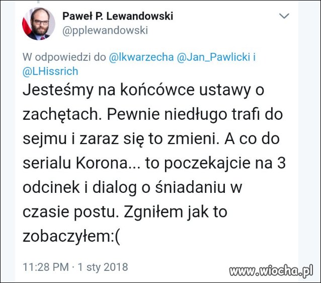 Korona Królów w/g wiceministra