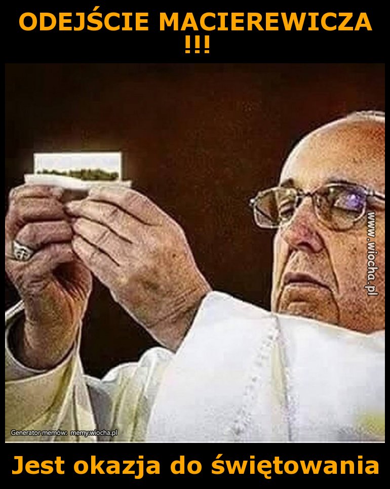 ODEJŚCIE MACIEREWICZA !!!