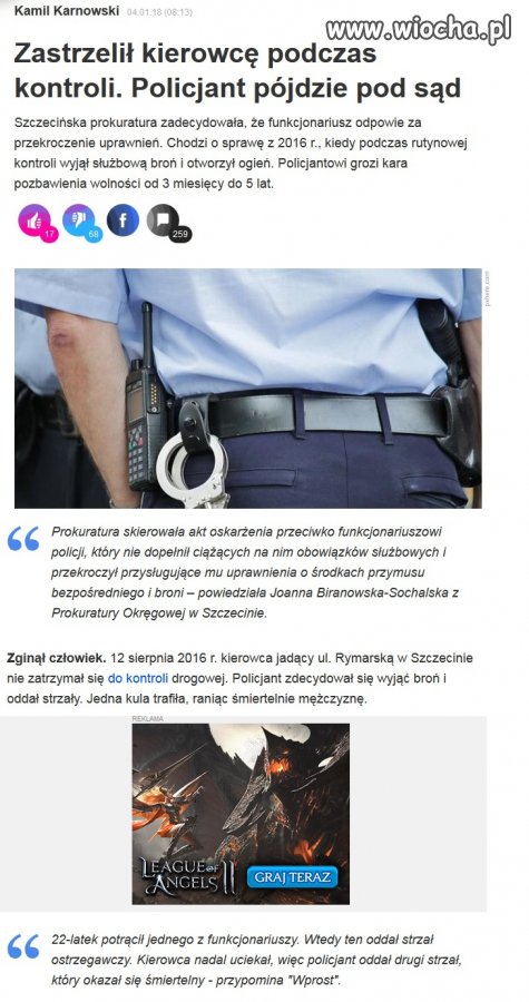 Zabił śmiecia