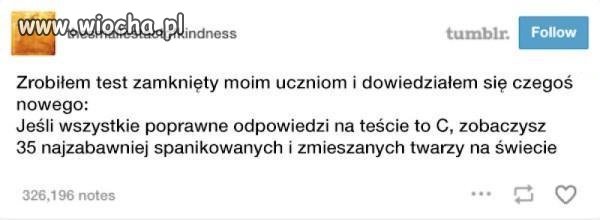 Kilka tych samych odpowiedzi rodzi mindfuck