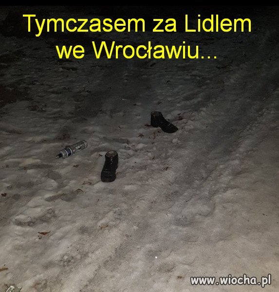 Tymczasem za Lidlem we Wrocławiu...