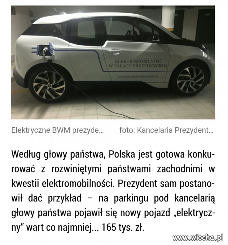 Prezydent postanowił dać przykład..