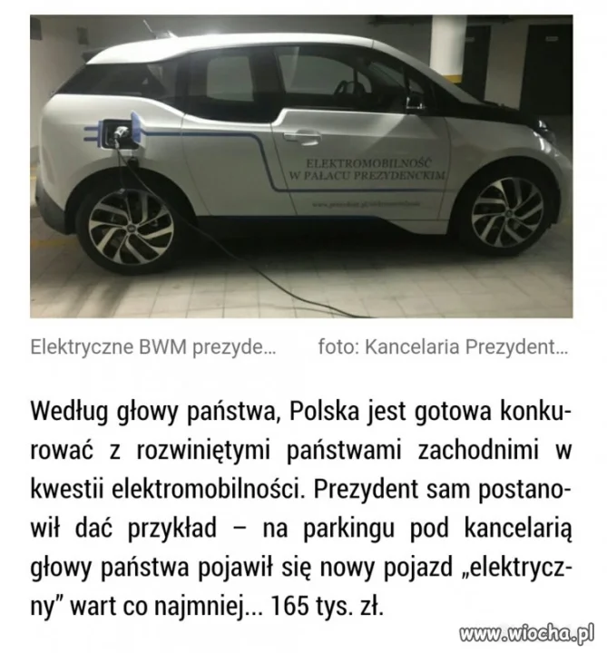 Prezydent postanowił dać przykład..