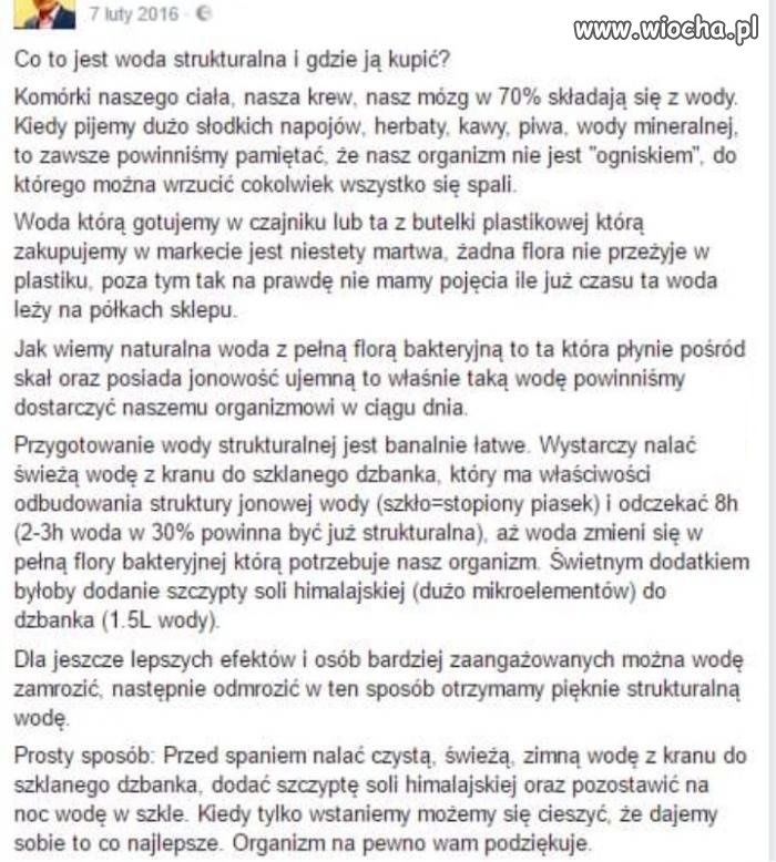 Woda wodzie nie równa !