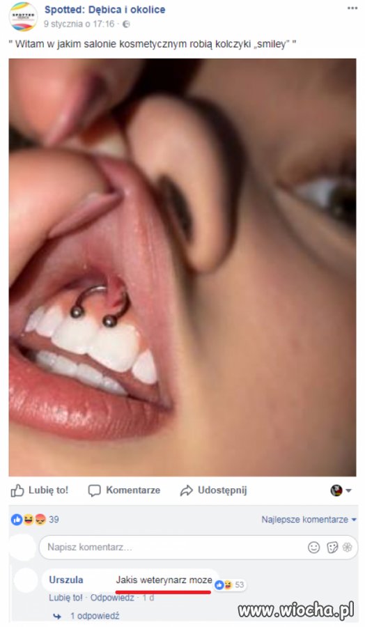 Kolczyki "smiley"