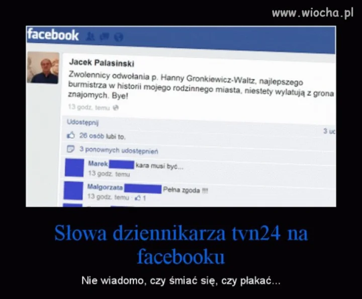 Jacek się zdenerwował
