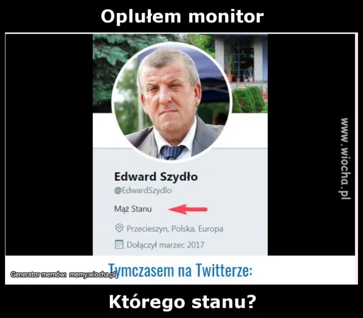 Oplułem monitor