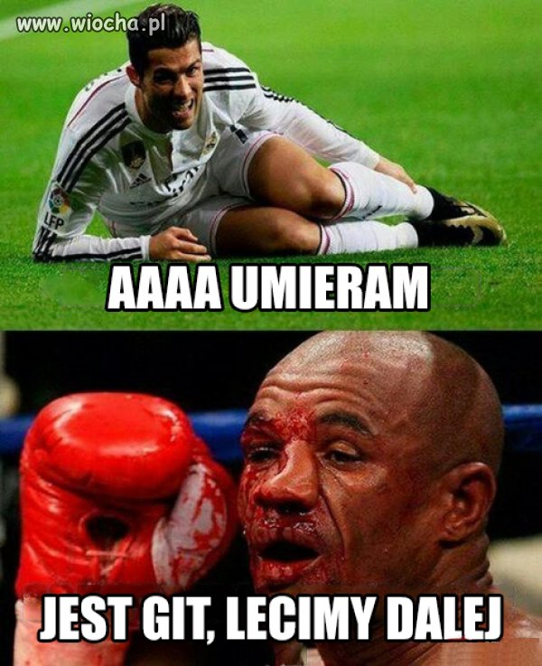 Piłka nożna vs boks