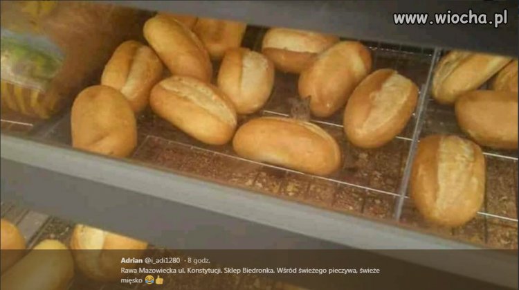 Półka z pieczywem  w Biedronce