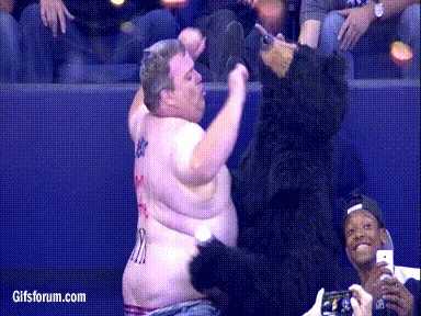 Szczęśliwy fan.