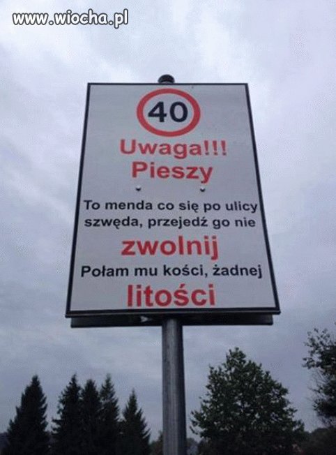 Dość oryginalny znak