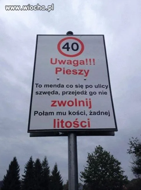 Dość oryginalny znak