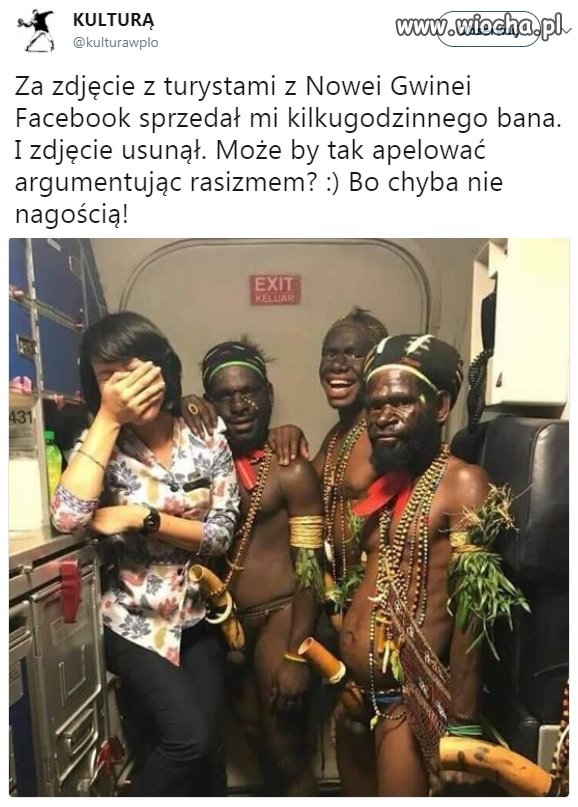 Szanujmy kulturę. Wg ich kultury są ubrani 