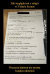 Test z religii 