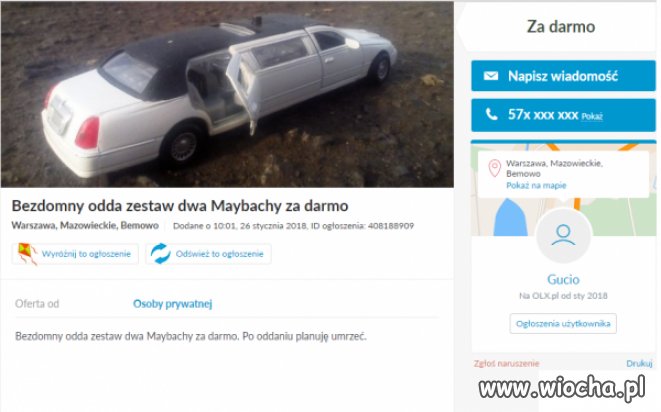 Maybachy od bezdomnego