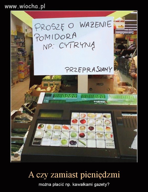 W pewnym markecie