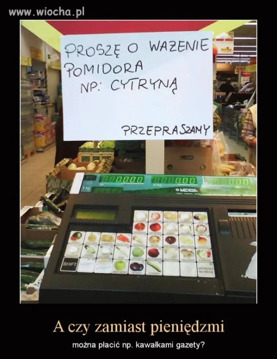 W pewnym markecie