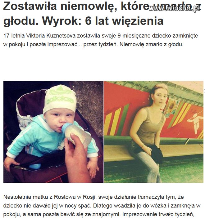 Tak sie kończy myślenie kroczem.